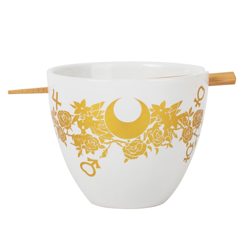 JUST FUNKY Sailor Moon Crystal 16 Ounce Ramen Bowl with Chopsticks - Image 1